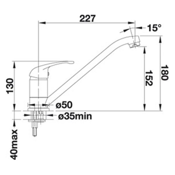 Кухонный смеситель Blanco DARAS хром 517720
