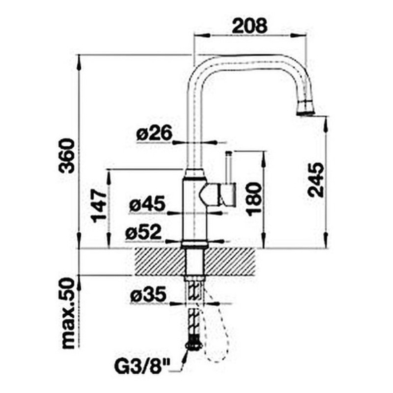 Кухонный смеситель Blanco LIVIA-S хром 521288