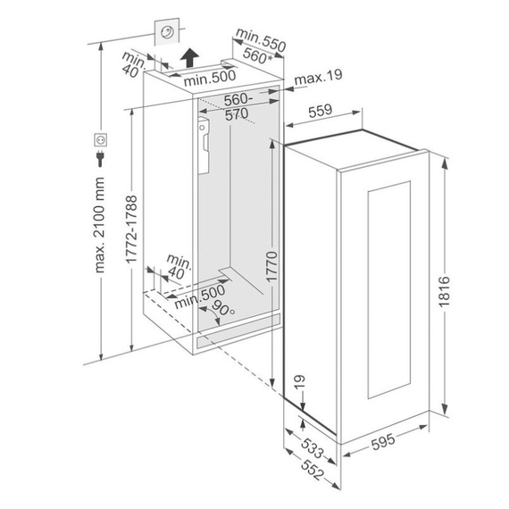 Встраиваемый винный шкаф Liebherr EWTgb 3583
