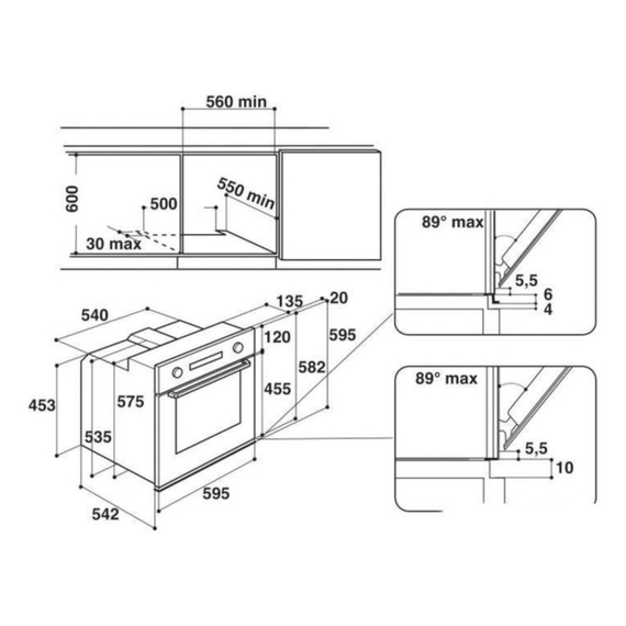 Духовой шкаф электрический Whirlpool AKZ 96230 S