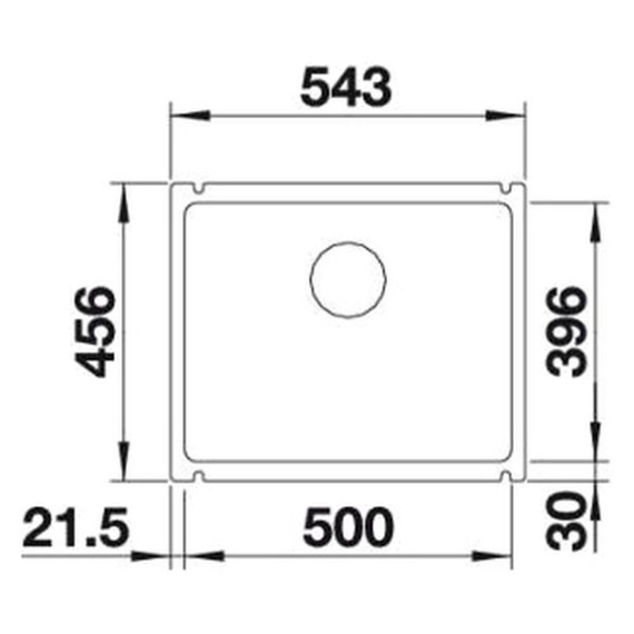 Кухонная мойка Blanco SUBLINE 500-U керамика PuraPlus базальт 523739