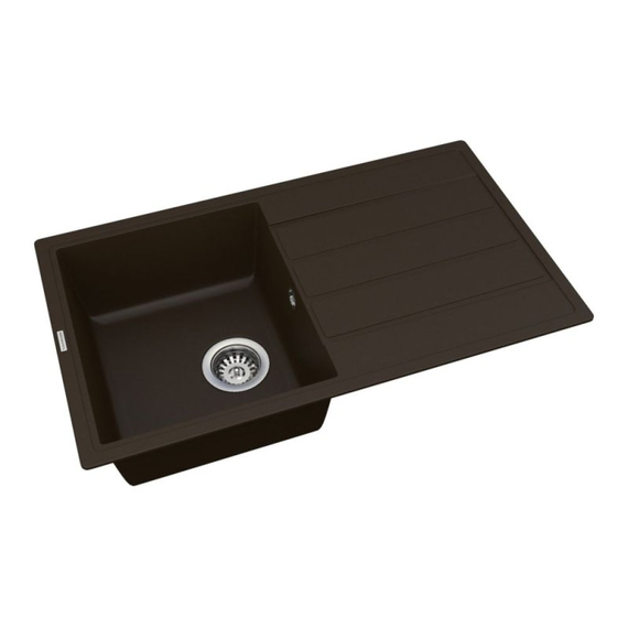 Кухонная мойка Vankor Easy EMP 02.76 Chocolate