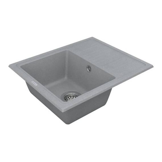 Кухонная мойка Vankor Lira LMP 02.55 Gray stone