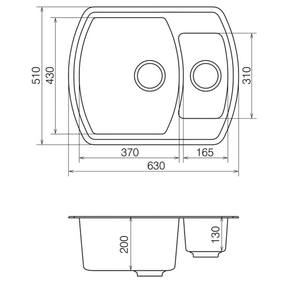 Кухонная мойка Vankor Norton NMP 03.63 Chocolate