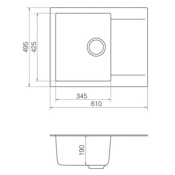 Кухонная мойка Vankor Orman OMP 02.61 Beige