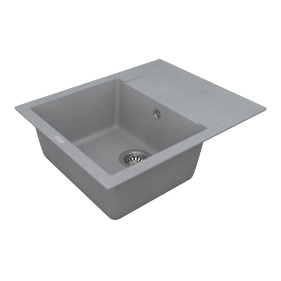 Кухонная мойка Vankor Orman OMP 02.61 Gray stone