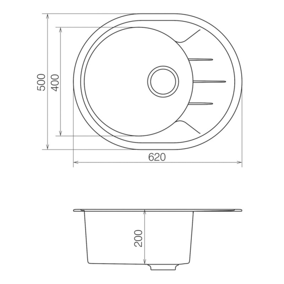 Кухонная мойка Vankor Sity SMO 02.61 Gray stone