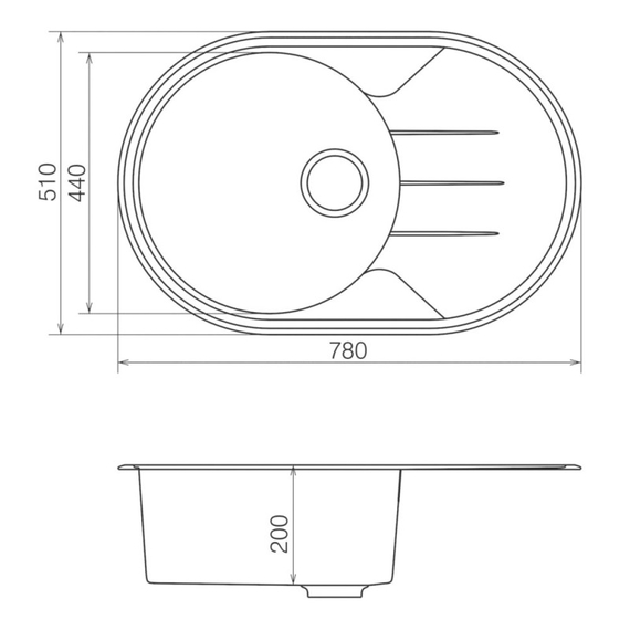 Кухонная мойка Vankor Sity SMO 02.78 Black