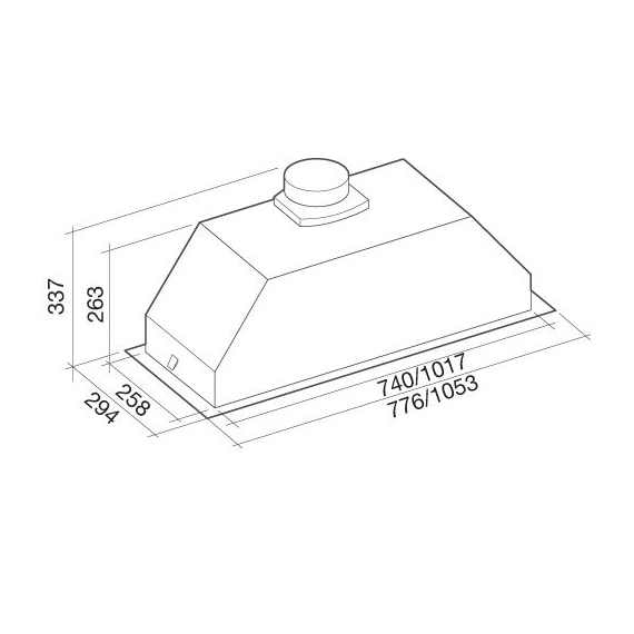 Вытяжка кухонная Falmec Gruppo Incasso EVO 105 P.E.