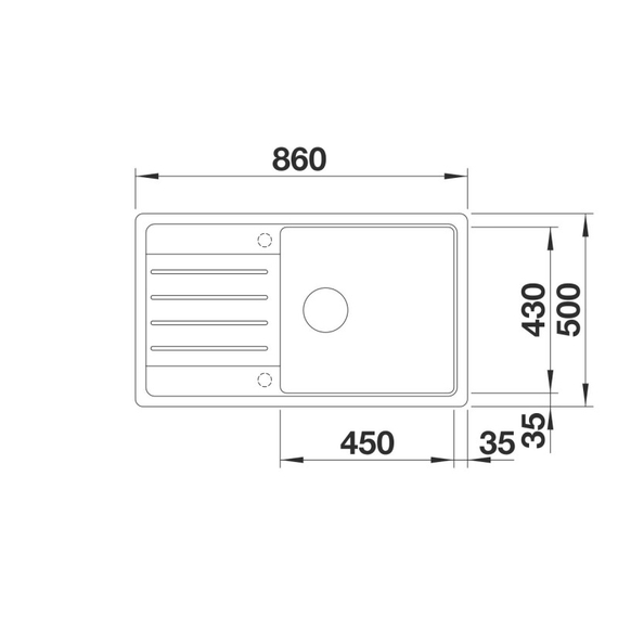 Кухонная мойка Blanco LEGRA XL 6 S антрацит 523326