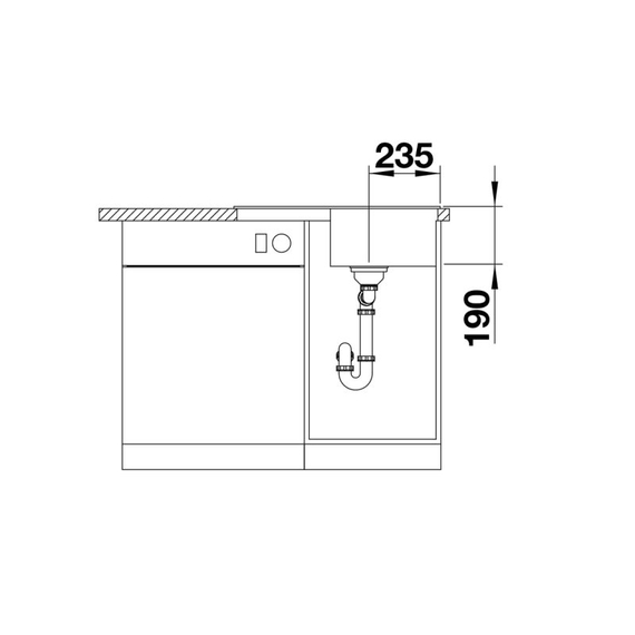 Кухонная мойка Blanco ZIA 45 S Compact антрацит 524721