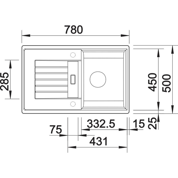 Кухонная мойка Blanco ZIA 45 S чёрний 526013