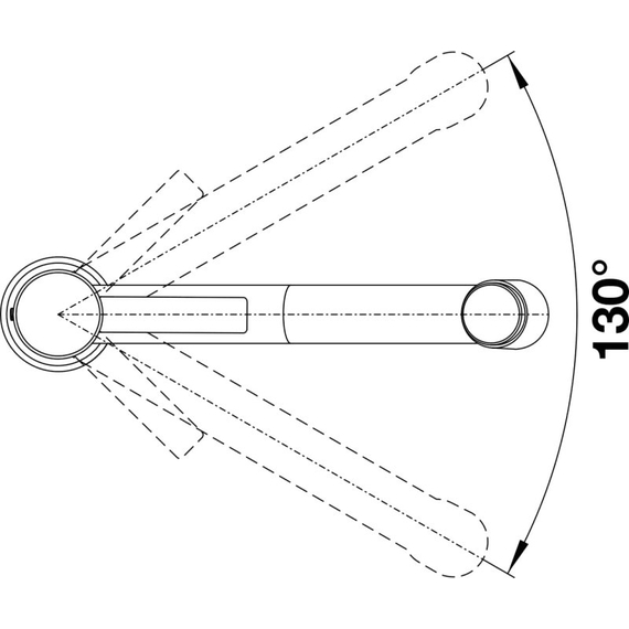 Кухонный смеситель Blanco AMBIS-S нержавеющая сталь 523119
