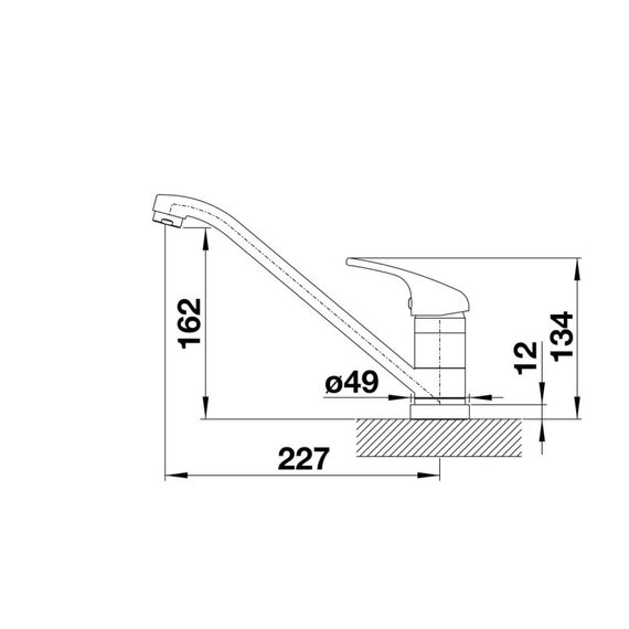 Кухонный смеситель Blanco DARAS-F хром 521751