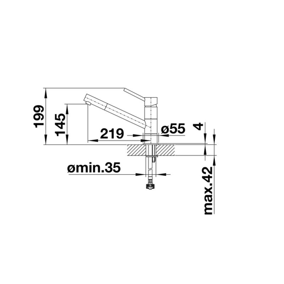 Кухонный смеситель Blanco KANO хром/антрацит 525028