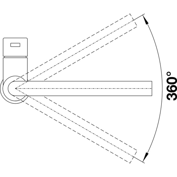 Кухонный смеситель Blanco LANORA нерж. сталь 523122