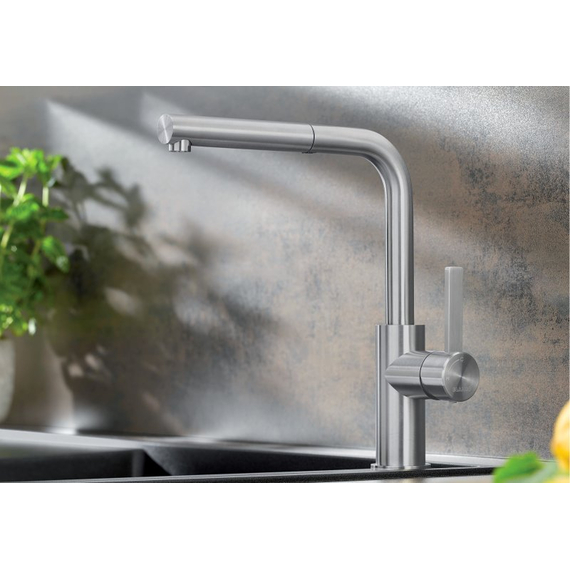 Кухонный смеситель Blanco LANORA-S нерж. сталь 523123