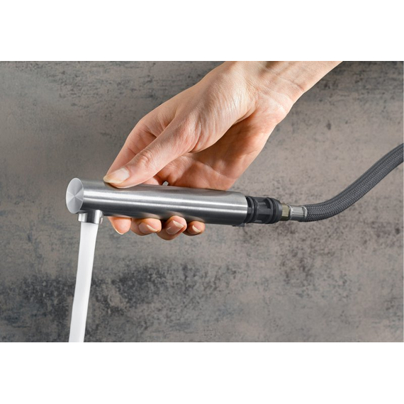 Кухонный смеситель Blanco LANORA-S нерж. сталь 523123