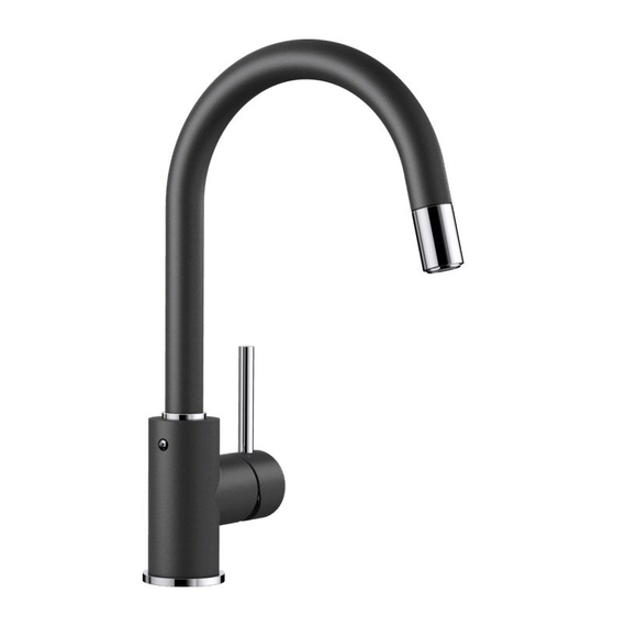 Кухонный смеситель Blanco MIDA-S антрацит 521455