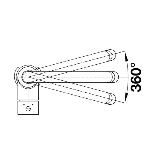Кухонный смеситель Blanco MIDA-S хром 521454