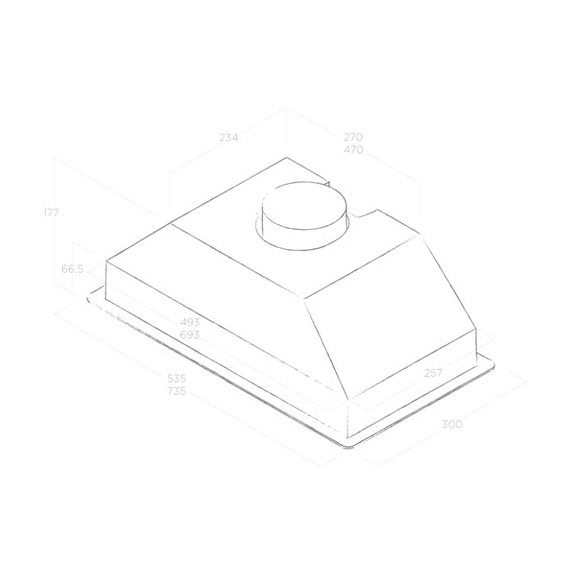 Вытяжка кухонная Elica ERA C WH/A/72