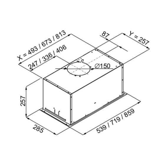 Вытяжка кухонная Best CHEF Loft box 1100 white 72