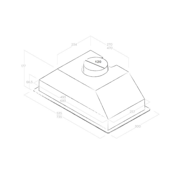 Вытяжка кухонная Elica ERA C WH/A/72