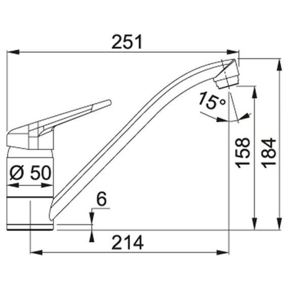 Кухонный смеситель Franke NOVARA-PLUS хром