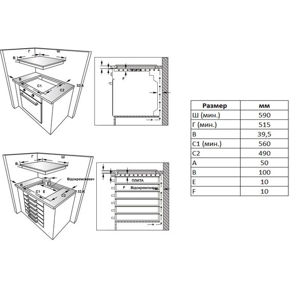 Варочная поверхность газовая VESTEL AOX-6024C