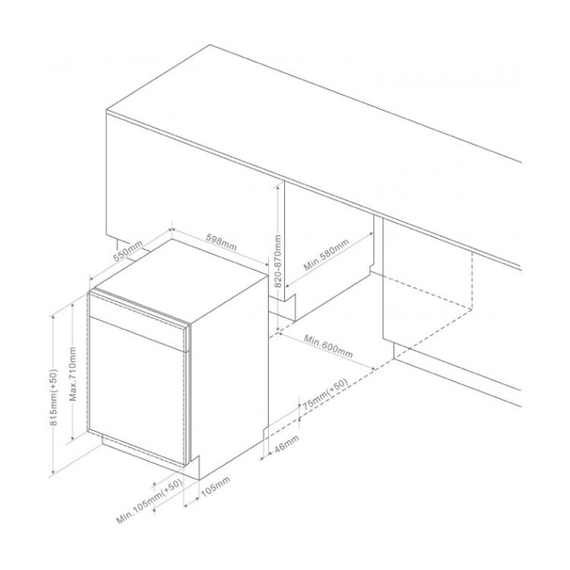 Посудомоечная машина Brandt VH1772J