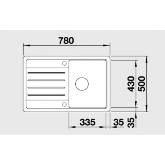 Кухонная мойка Blanco LEGRA 45 S белый 522203