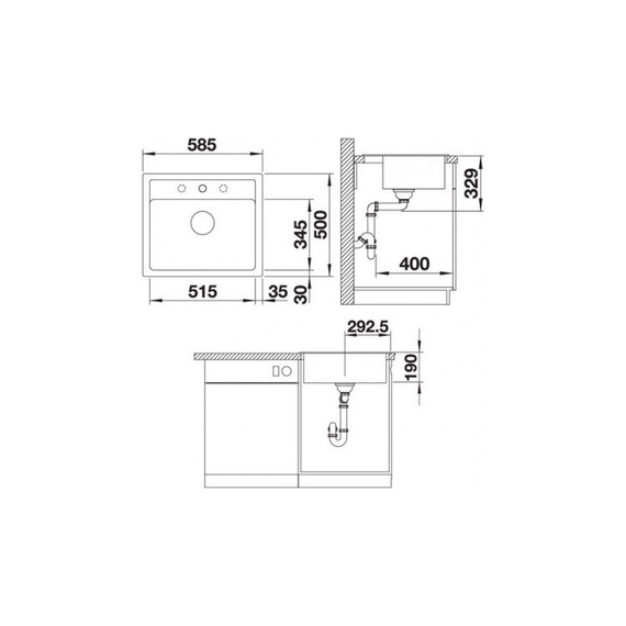 Кухонная мойка Blanco LEGRA 6 чёрний 526084