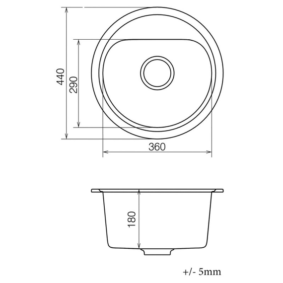 Кухонная мойка Vankor Lira LMR 01.44 Terra