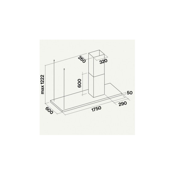 Вытяжка кухонная Falmec Lumen IS 175 DX (800)