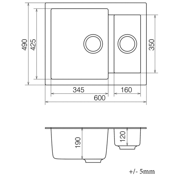 Кухонная мойка Vankor Orman OMP 03.61 White Stone