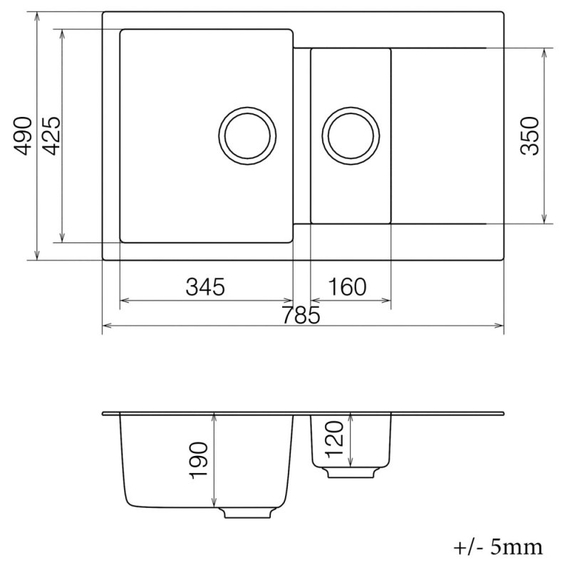 Кухонная мойка Vankor Orman OMP 04.80 Terra