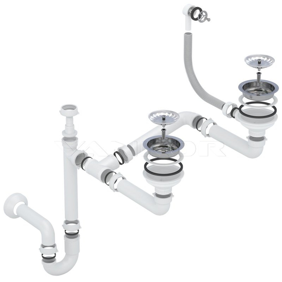 Кухонная мойка Vankor Orman OMP 05.80 White Stone