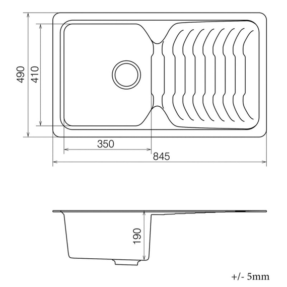 Кухонная мойка Vankor Sigma SMP 02.85 White Stone