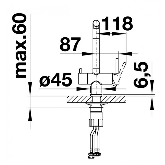 Кухонный смеситель Blanco FONTAS II PVD steel 523129