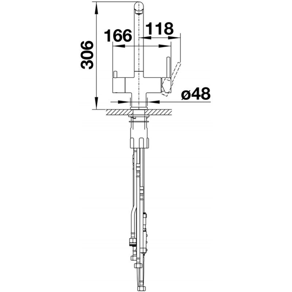 Кухонный смеситель Blanco FONTAS-S II PVD steel 525199