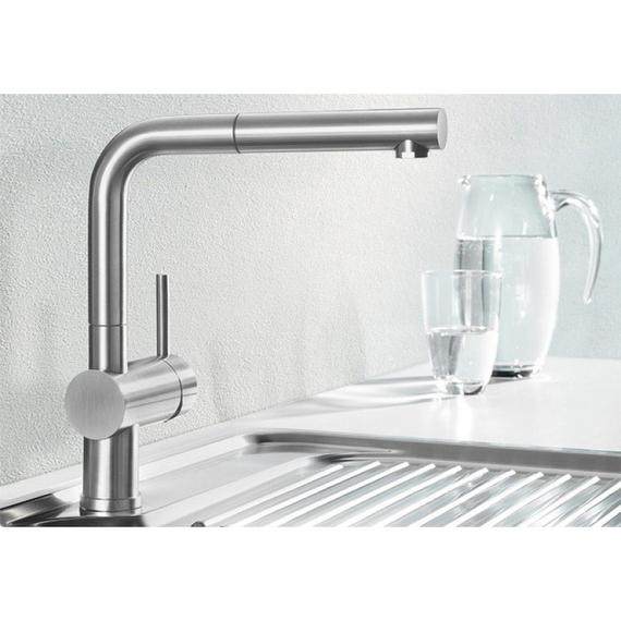 Кухонный смеситель Blanco LINUS-S нерж.сталь 517184