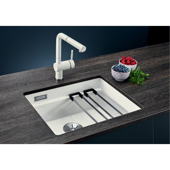 Кухонная мойка Blanco ETAGON 500-U керамика PuraPlus глянсовый белый 525149