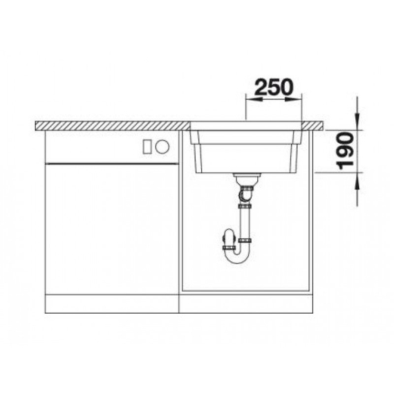Кухонная мойка Blanco ETAGON 500-U антрацит 522227