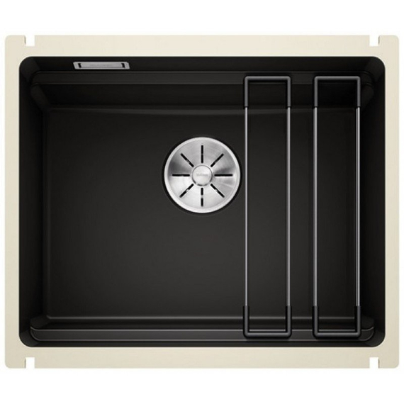 Кухонная мойка Blanco ETAGON 500-U керамика PuraPlus чёрний 525155