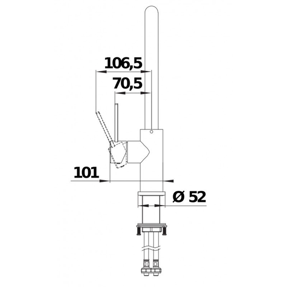 Кухонный смеситель Blanco JANDORA нерж. сталь 526615