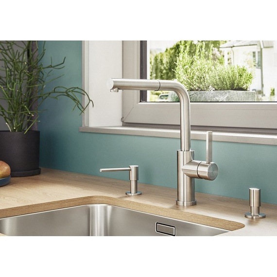 Кухонный смеситель Blanco LANORA-S-F нержавеющая сталь 526180