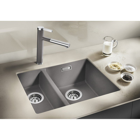 Кухонный смеситель Blanco LINEE-S хром/чёрний 526171