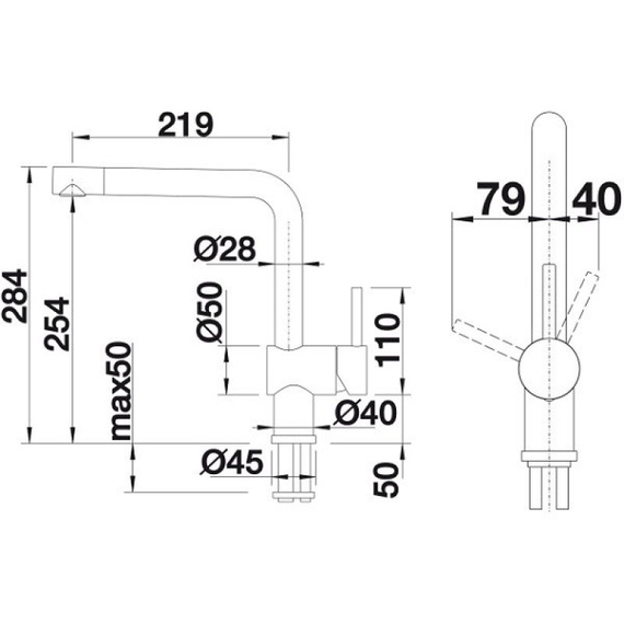 Кухонный смеситель Blanco LINUS кофе 516707