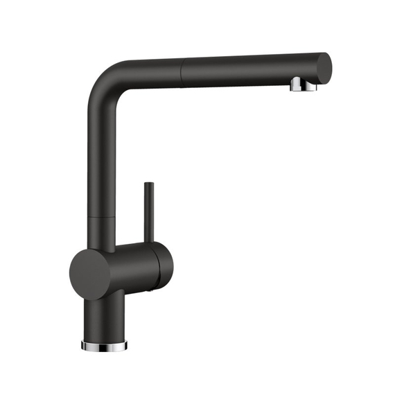 Кухонный смеситель Blanco LINUS-S чёрний 526148
