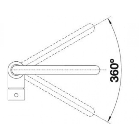 Кухонный смеситель Blanco MILI чёрний 526159